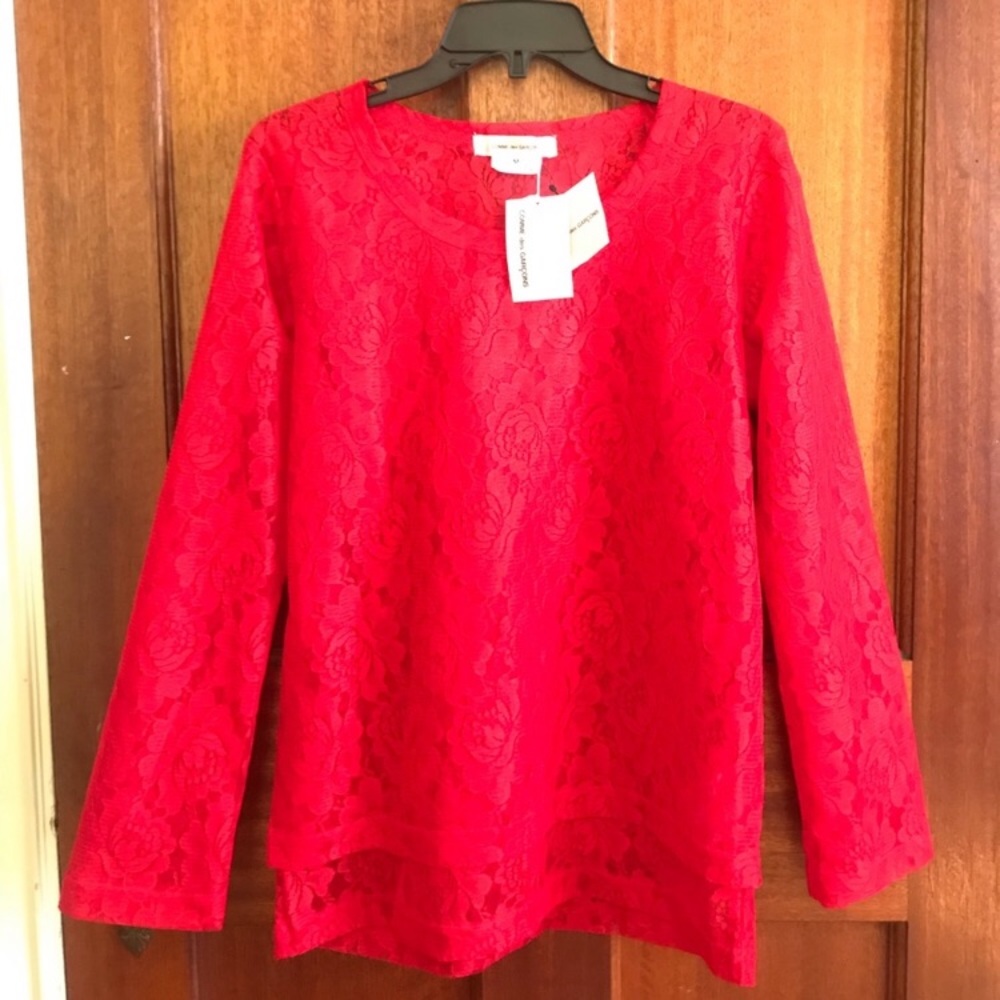 Comme des Garçon Lace Red Shirt